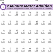 2 Math Minutes: Addition