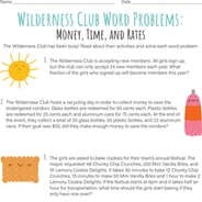 Money Math Word Problems