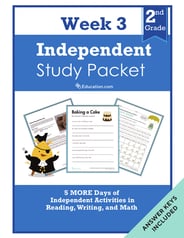 Second Grade Independent Study Packet - Week 3
