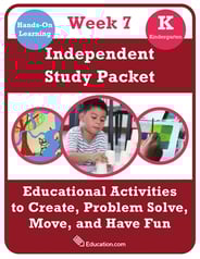 Kindergarten Independent Study Packet - Week 7