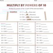 Multiply by Multiples of 10