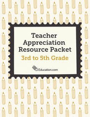 Teacher Appreciation Resource Packet: 3rd to 5th Grade