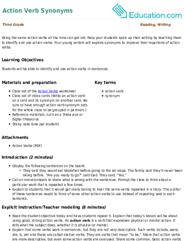 Action Verb Synonyms