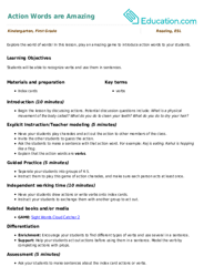 Action Words are Amazing