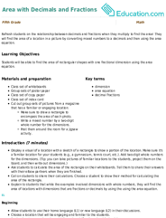Area with Decimals and Fractions