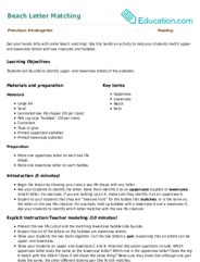 Beach Letter Matching