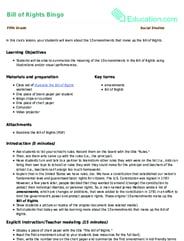 Bill of Rights Bingo