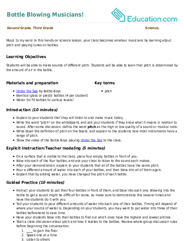 Bottle Blowing Musicians!