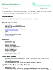 Calling All Continents!