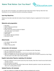 Name That Noise: Can You Hear?