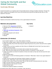 Caring for the Earth and Our Global Community