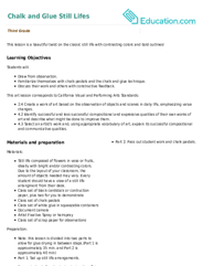 Chalk and Glue Still Lifes