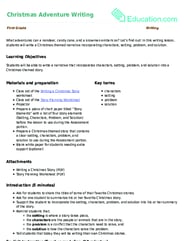 Christmas Adventure Writing