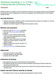 Christmas Counting: 1, 2, 3! Time to Decorate the Christmas Tree