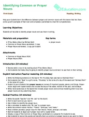 Identifying Common or Proper Nouns