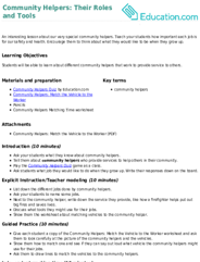 Community Helpers: Their Roles and Tools