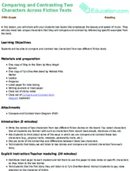 Comparing and Contrasting Two Characters Across Fiction Texts