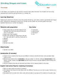 Dividing Shapes and Lines