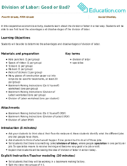 Division of Labor: Good or Bad?