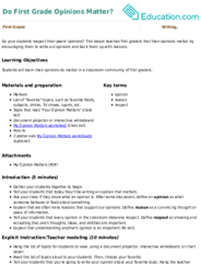 Do First Grade Opinions Matter?