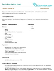 Earth Day Letter Hunt