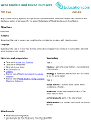 Area Models and Mixed Numbers