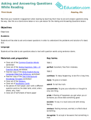 Asking and Answering Questions While Reading