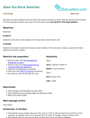 Base-Ten Block Sketches