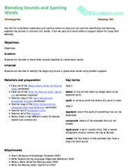 Blending Sounds and Spelling Words