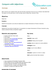 Compare with Adjectives