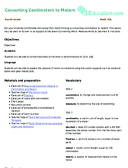 Converting Centimeters to Meters