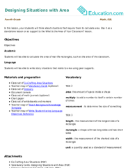 Designing Situations with Area