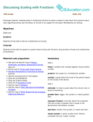 Discussing Scaling with Fractions