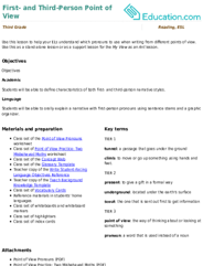 First- and Third-Person Point of View