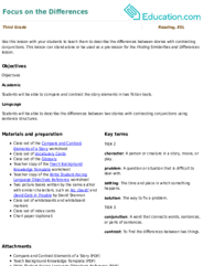 Focus on the Differences