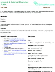 Internal & External Character Traits