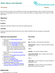 Main ideas and Details