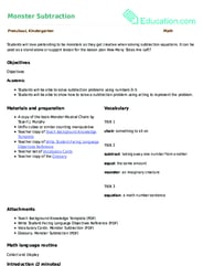 Monster Subtraction