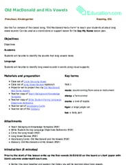 Old MacDonald and His Vowels