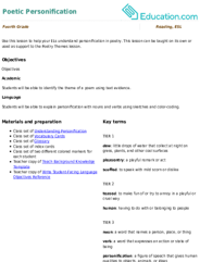 Poetic Personification