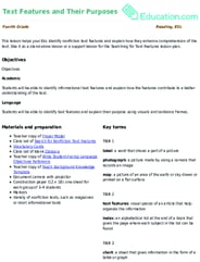 Text Features and Their Purposes