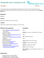 Things We Love: Counting to 100