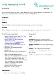 Using Regrouping to Add