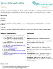 Various Volumes Solution