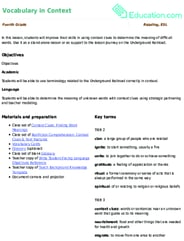 Vocabulary in Context