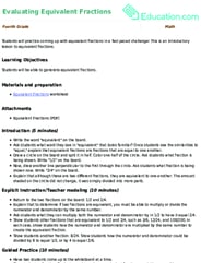 Evaluating Equivalent Fractions