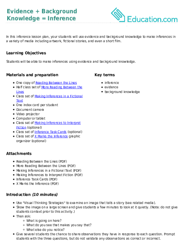 Evidence + Background Knowledge = Inference