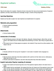 Explorer Letters
