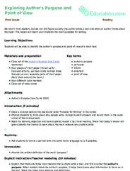 Exploring Author's Purpose and Point of View