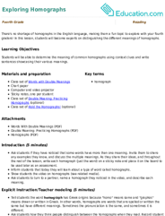 Exploring Homographs